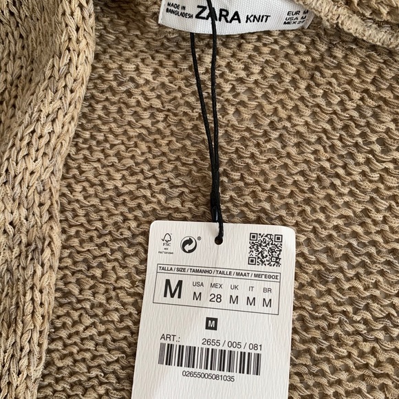 🧶New ZARA Knit Cardigan. One Size. - Picture 8 of 9